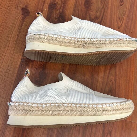 Sugar cream espadrille closed toe slip on shoes size 7 - Picture 4 of 7